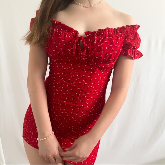 Princess Polly Gracie Red Floral Mini Dress - Picture 7 of 11